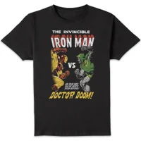 Marvel Iron Man Vs. Doom Unisex T-Shirt - Black