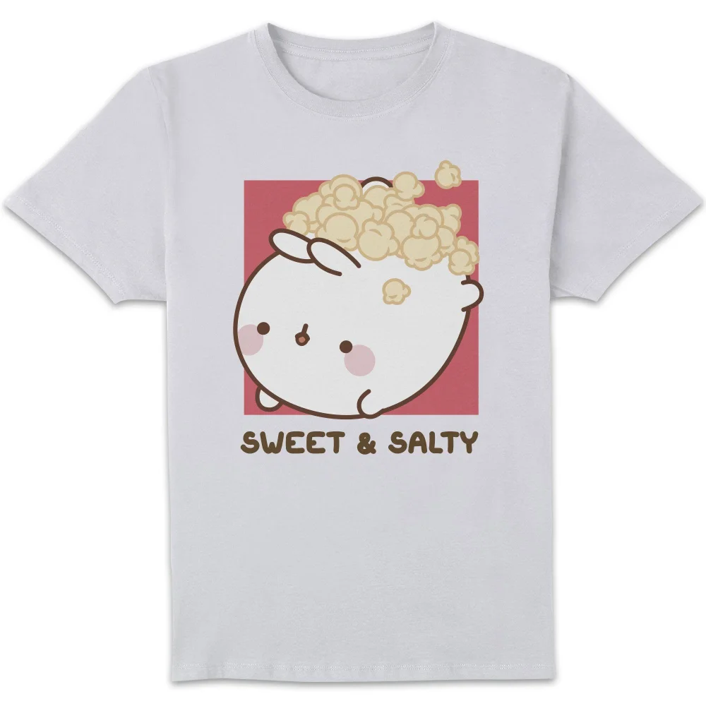 Molang Popcorn Box Unisex T-Shirt - White - S Image 1