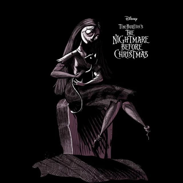 The Nightmare Before Christmas Sally Cat Unisex T-Shirt - Black
