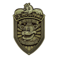 Five Nights at Freddy's Replica Security Badge – Antique Brass Edition
