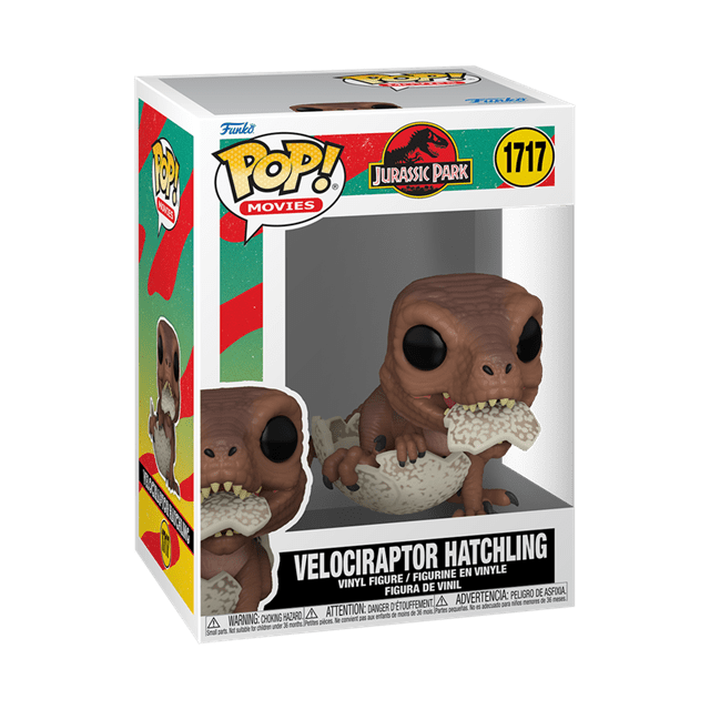 Jurassic Park Hatchling Velociraptor Funko Pop! Movies Vinyl Figure Image 1