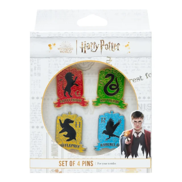 Harry Potter Hogwarts Houses Set Of 4 Pins