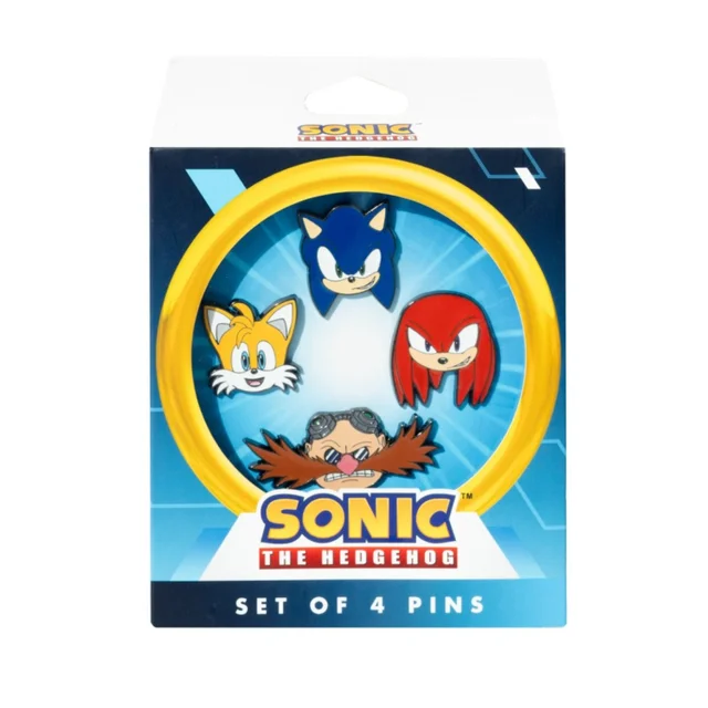 Sonic The Hedgehog Set Of 4 Pins