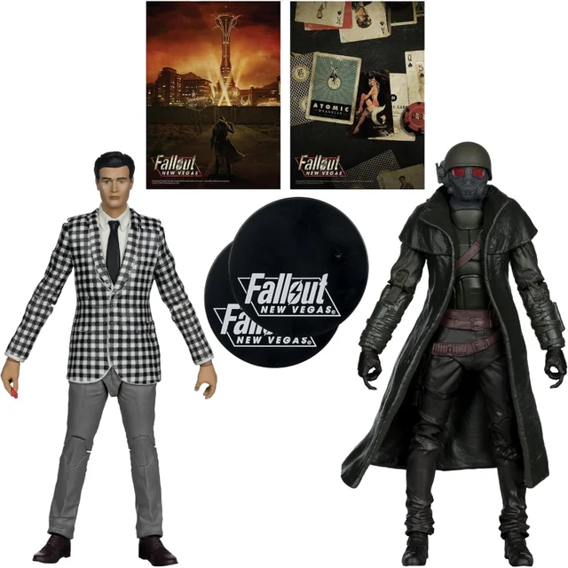 McFarlane Toys Fallout New Vegas Riot Ranger Armor And Benny Survivor 7" Action Figure 2-Pack