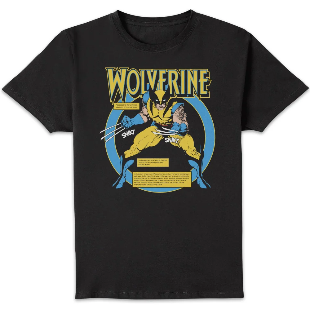Marvel Wolverine Bio Unisex T-Shirt - Black - XS Image 1