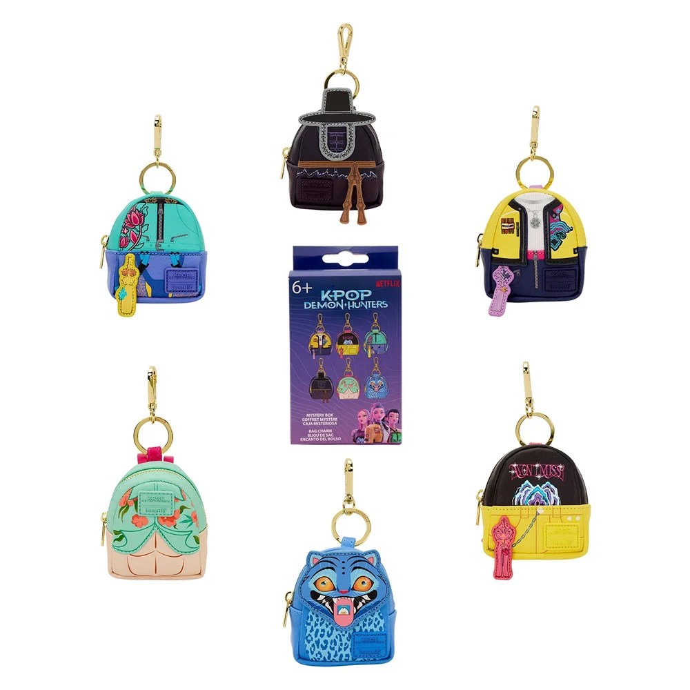 Loungefly K-Pop Demon Hunters Mystery Mini Backpack Keychain Charm Image 1