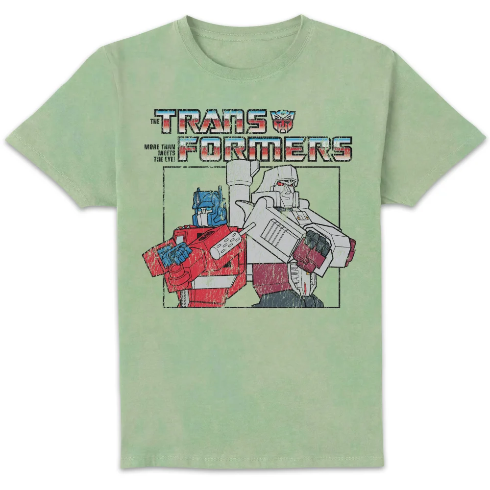 Transformers Team Up Unisex T-Shirt - Mint Acid Wash - S Image 1