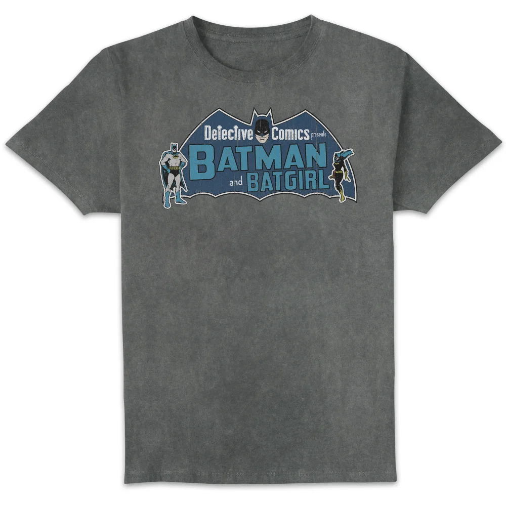 Detective Comics Presents Batman Unisex T-Shirt - Black Acid Wash - S Image 1