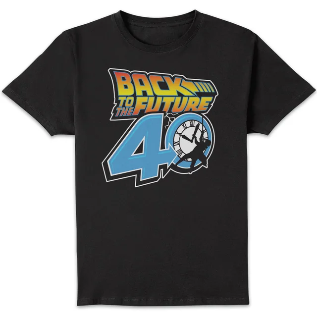 Back To The Future 40th Anniversary Unisex T-Shirt - Black