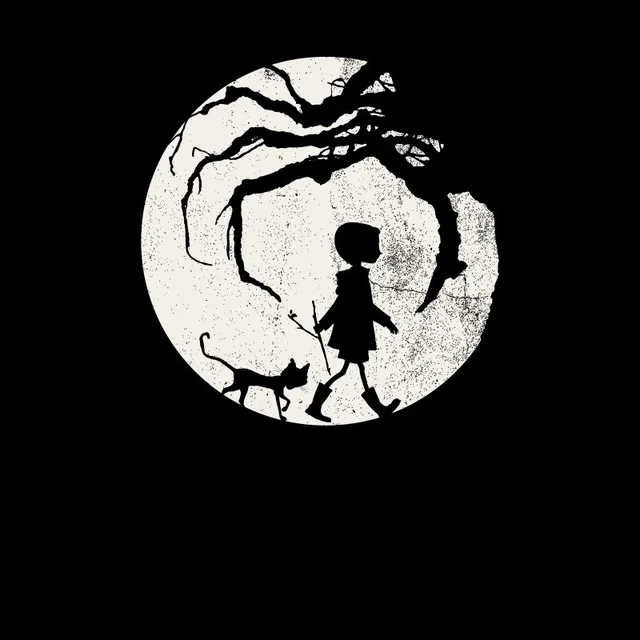 Coraline Silhouette Unisex T-Shirt - Black