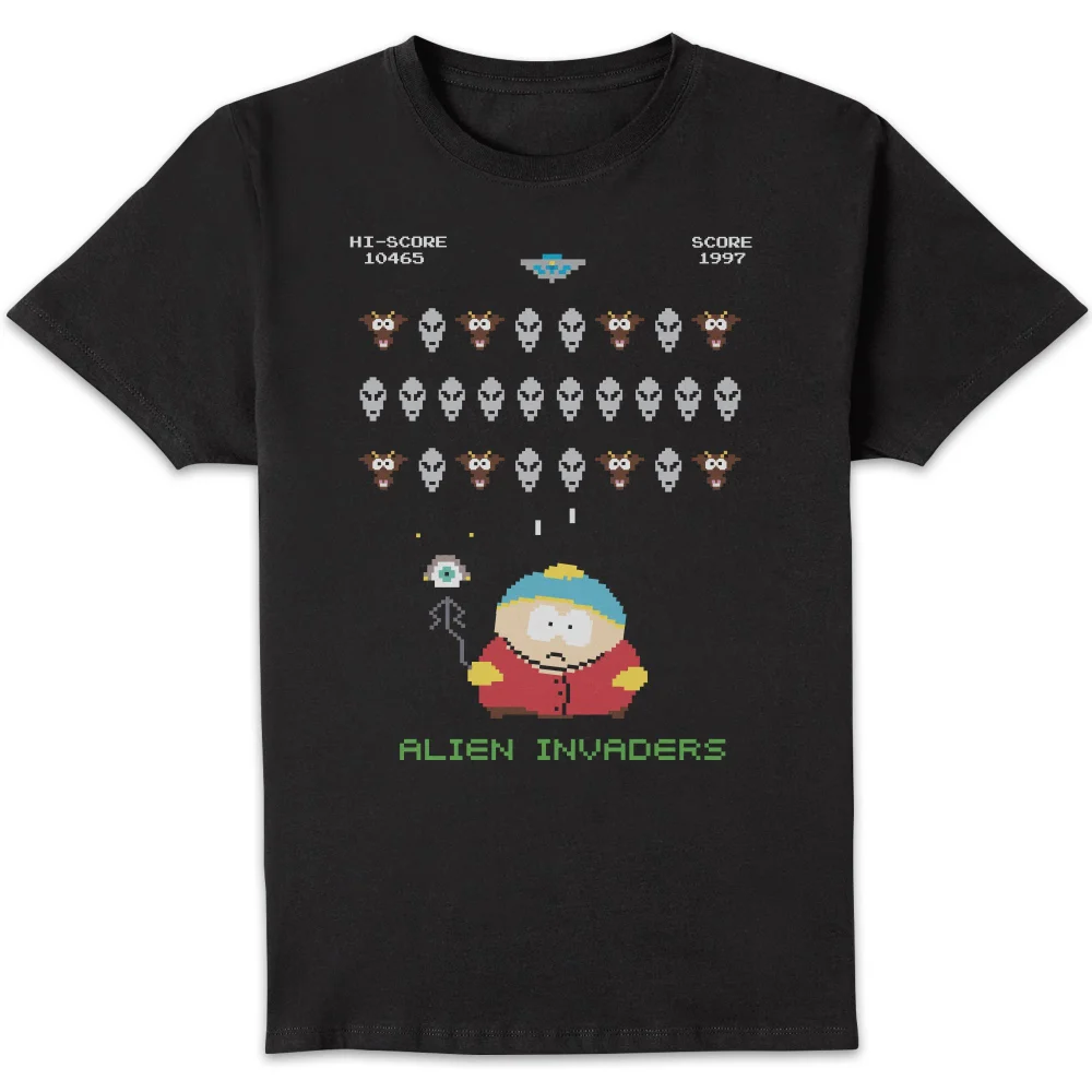 South Park Alien Invaders Unisex T-Shirt - Black - M Image 1