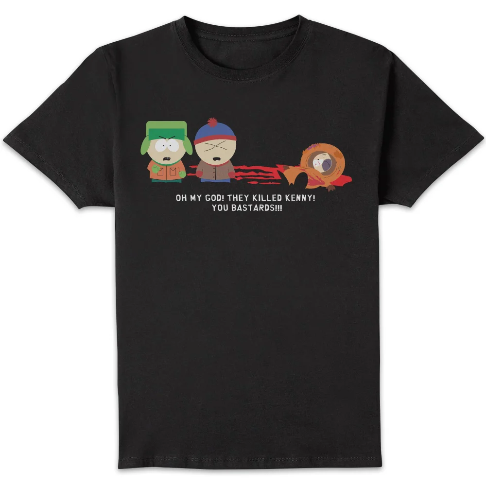 South Park Oh My God They Killed Kenny! You Bastard! Unisex T-Shirt - Black - S Image 1