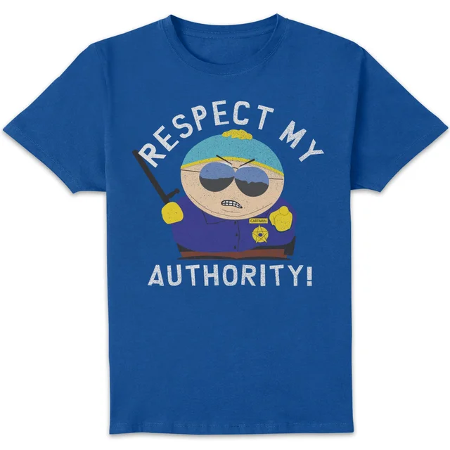 South Park Respect My Authority! Unisex T-Shirt - Blue
