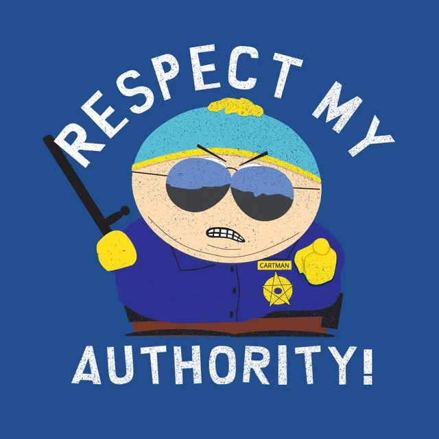 South Park Respect My Authority! Unisex T-Shirt - Blue