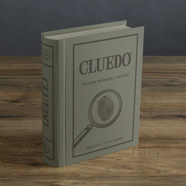 WS Game Company Cluedo Vintage Bookshelf UK Edition Board Game