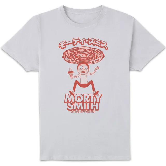 Rick and Morty Manga Morty Unisex T-Shirt - White