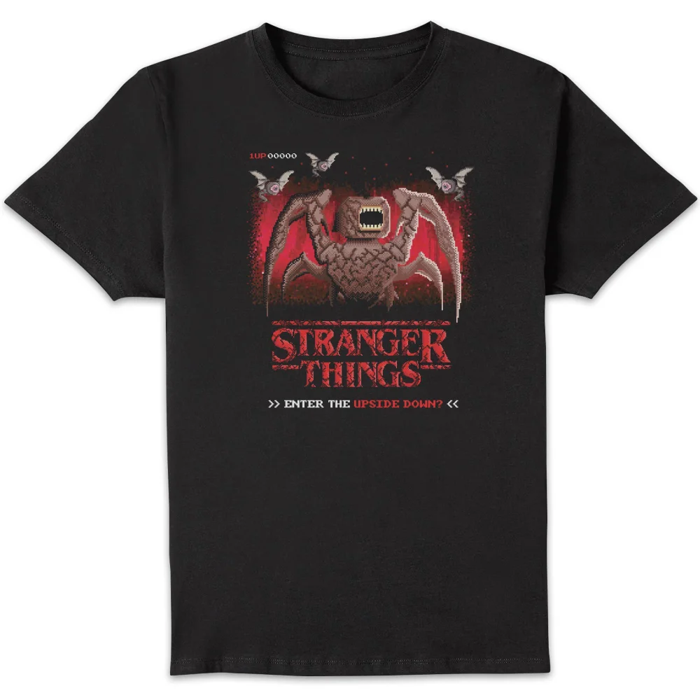 Stranger Things Enter The Upside Down? Unisex T-Shirt - Black - S Image 1