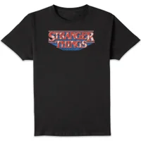 Stranger Things Retro Logo Unisex T-Shirt - Black