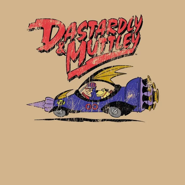 Wacky Races Dastardly And Muttley Unisex T-Shirt - Tan