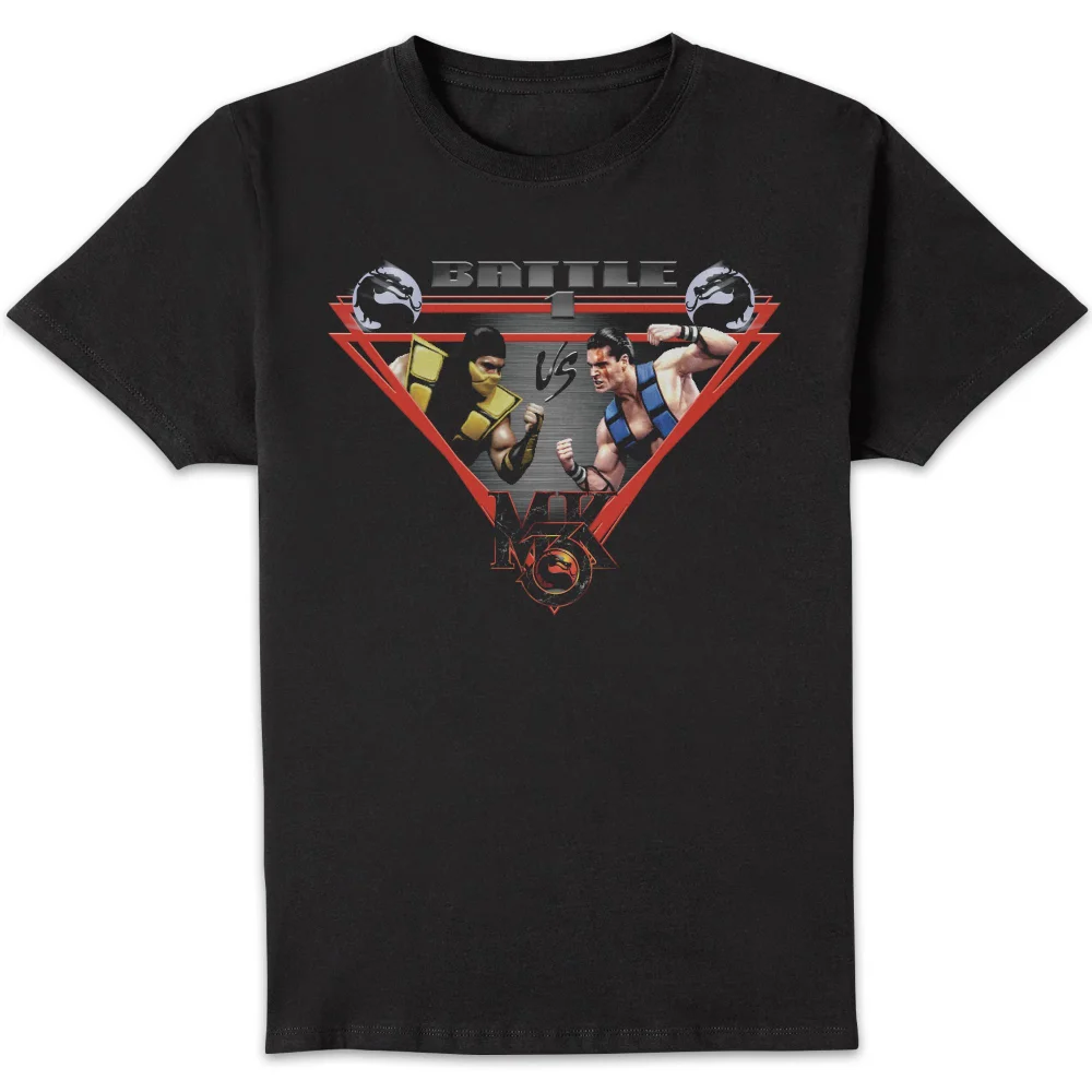 Mortal Kombat Fight Screen Unisex T-Shirt - Black - S Image 1
