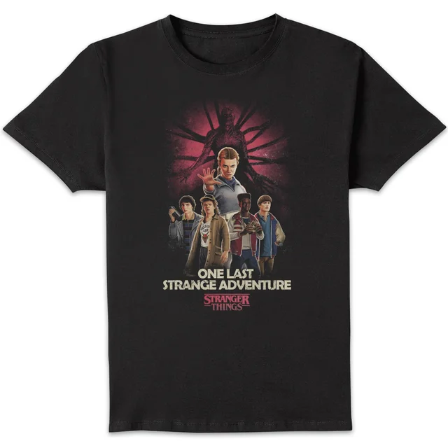 Stranger Things One Last Stranger Adventure Unisex T-Shirt - Black