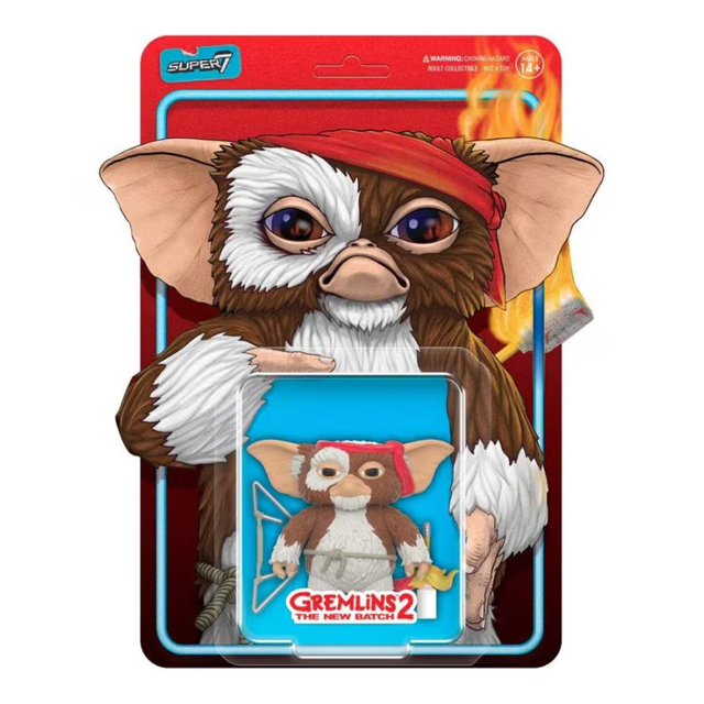 Gremlins ReAction Figures - Gizmo Battle Ready Character Card Figure
