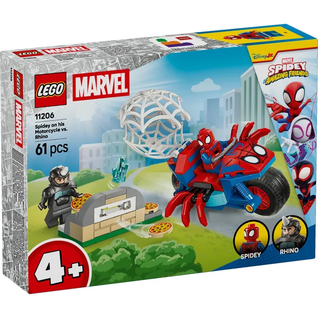 LEGO | Marvel Spidey on his Motorcycle vs. Rhino Toy 11206