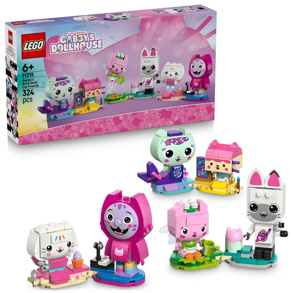 LEGO Gabby's Dollhouse: Gabby's Brick-Built Cat Friends 11215 Image 1