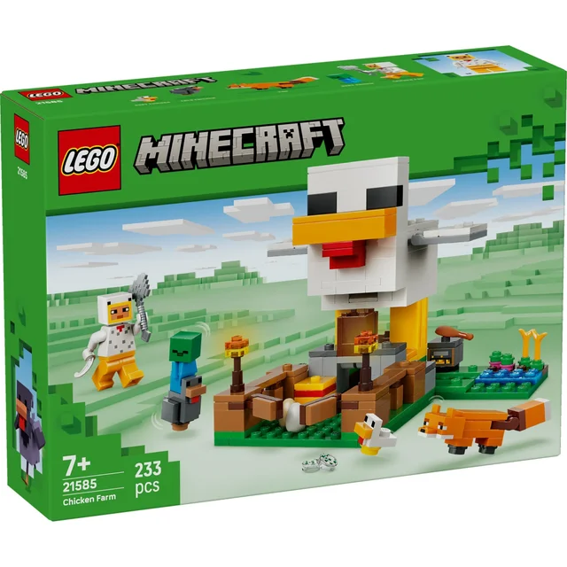LEGO Minecraft Chicken Farm Gaming Toy with Figures 21585