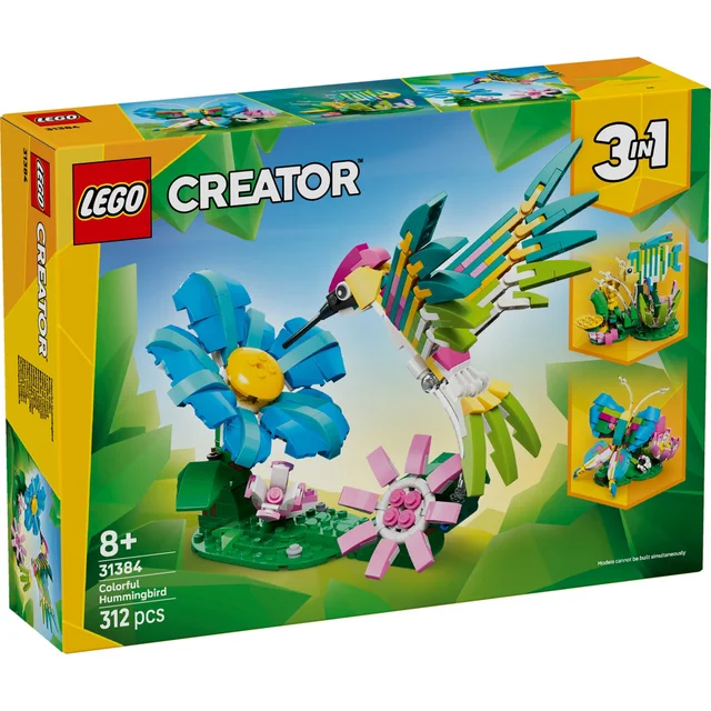 LEGO Creator 3in1 Wild Animals: Colourful Hummingbird 31384
