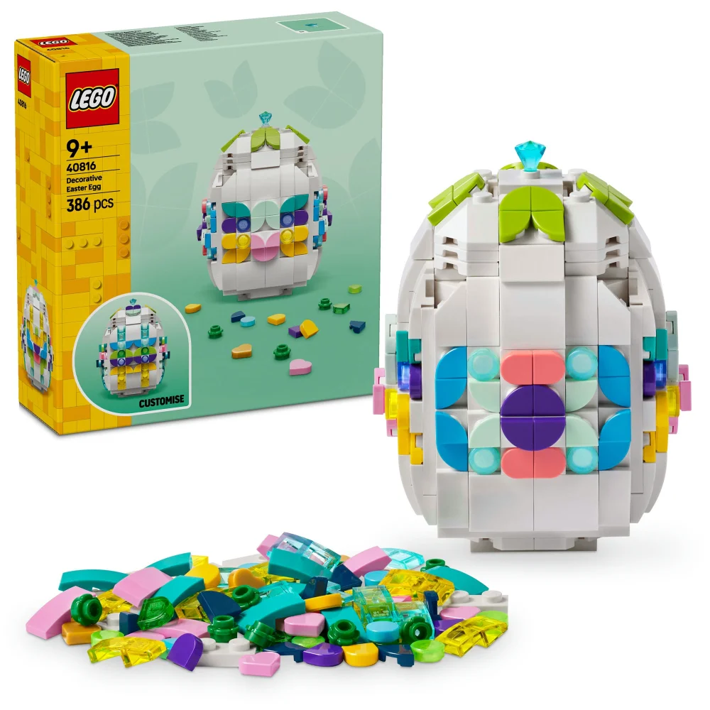 LEGO Decorative Easter Egg Toy, Arts and Crafts Gift 40816 Image 1