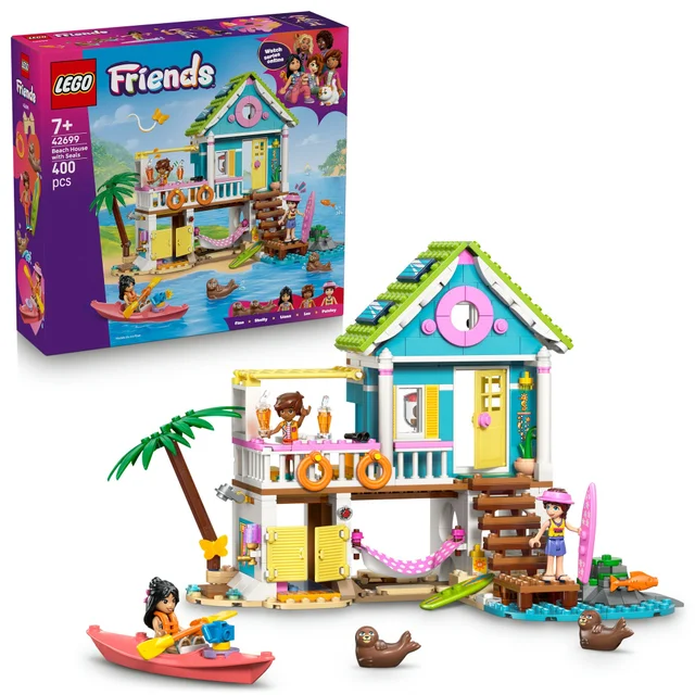 LEGO Friends Beach House with Seals Building Toy 42699