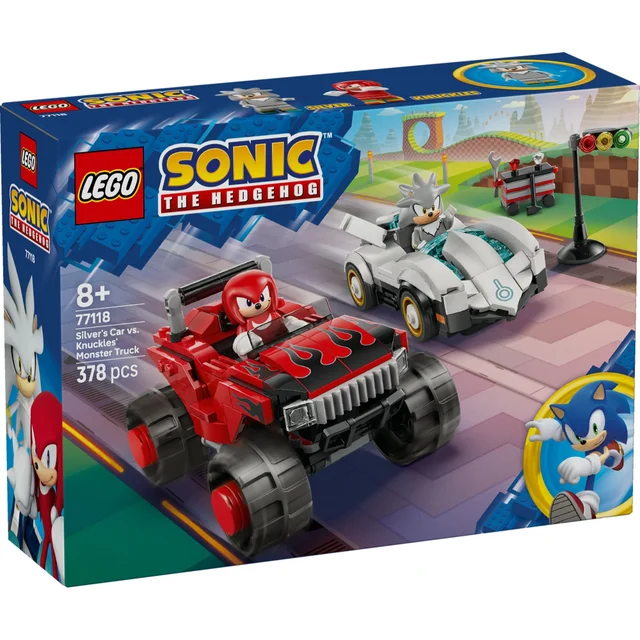 LEGO Sonic the Hedgehog Silver’s Car vs. Knuckles’ Monster Truck 77118