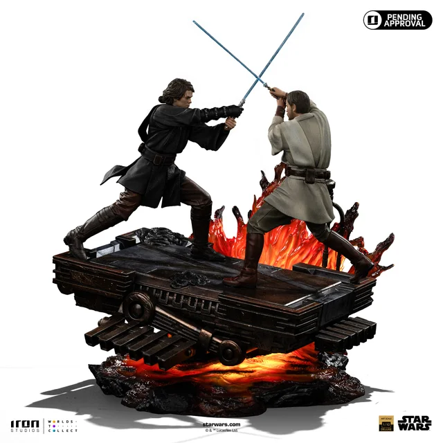 Iron Studios Star Wars Art Scale 1/10 Anakin Vs Obi Wan Figure