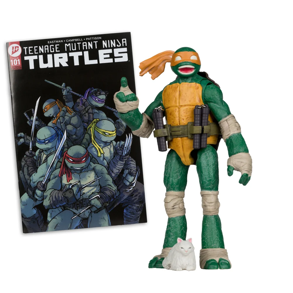 Teenage Mutant Ninja Turtles (Page Punchers) Michelangelo 5in Action Figure with Comic McFarlane Toys Image 1