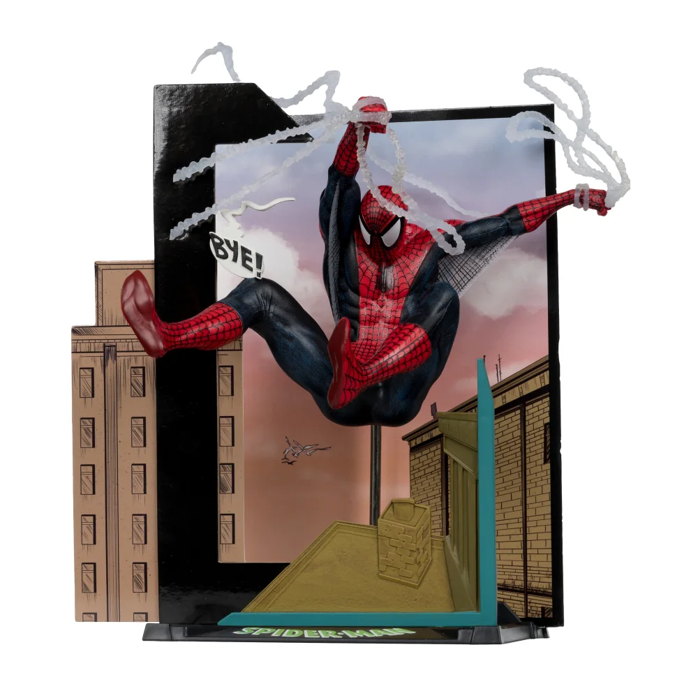 Marvel Spider-Man (Spider-Man #6) 1:10th Scale Collectible with Scene McFarlane Toys Image 1
