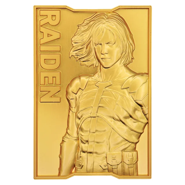 Metal Gear Solid 2 24k Gold Plated Raiden Ingot