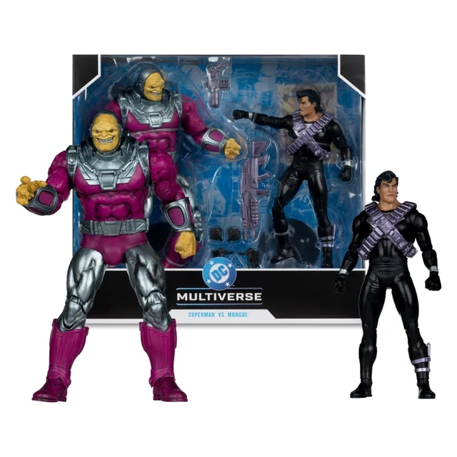 McFarlane DC Multiverse Mongul Vs Kryptonian Suit Superman Megafig 2 Pack 7" Action Figure