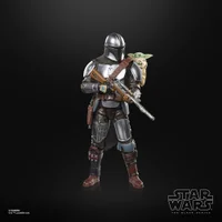 Hasbro Star Wars The Black Series The Mandalorian & Grogu Deluxe Action Figure (6") Gift