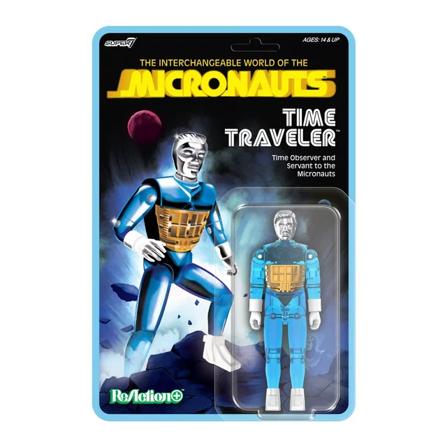 Micronauts ReAction+ Wave 03 - Time Traveler (Translucent Blue) Super7