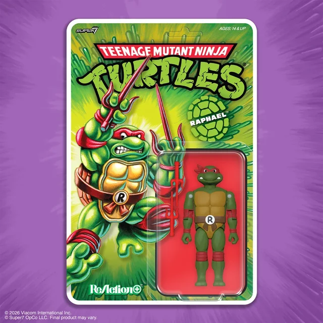 Teenage Mutant Ninja Turtles ReAction+ Wave 01 - Raphael Super7