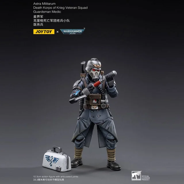 Warhammer 40k Action Figure 1/18 Death Korps of Krieg Veteran Squad Guardsman Medic 10 cm