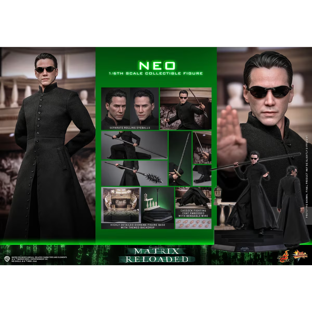 Hot Toys 1/6 Neo - The Matrix Reloaded Figure Hot Toys 1/6 Neo - The Matrix Reloaded Figure