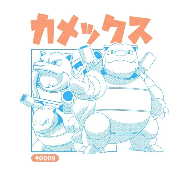 Pokémon Blastoise Power Unisex T-Shirt - White