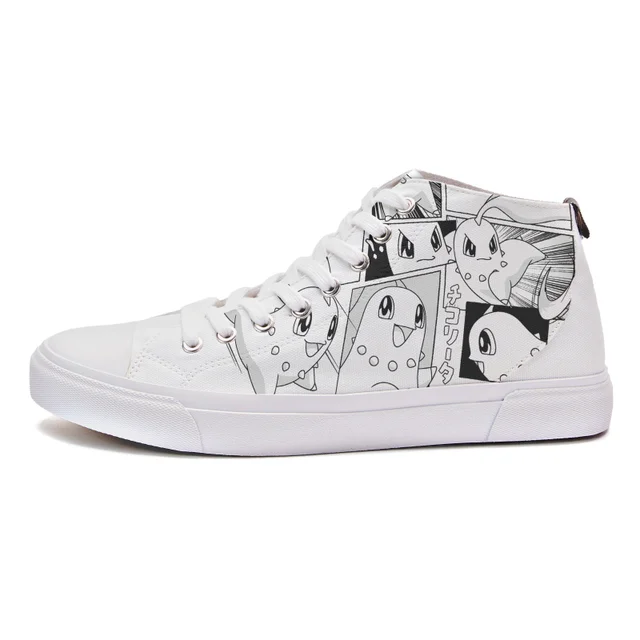 Pokémon Chikorita Manga Panel High Top - White