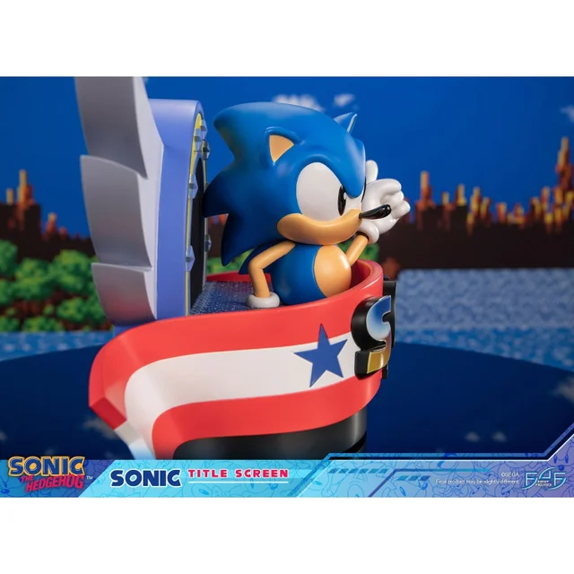 First 4 Figures Sonic The Hedgehog Sonic Title Screen Resin Statue (21cm)