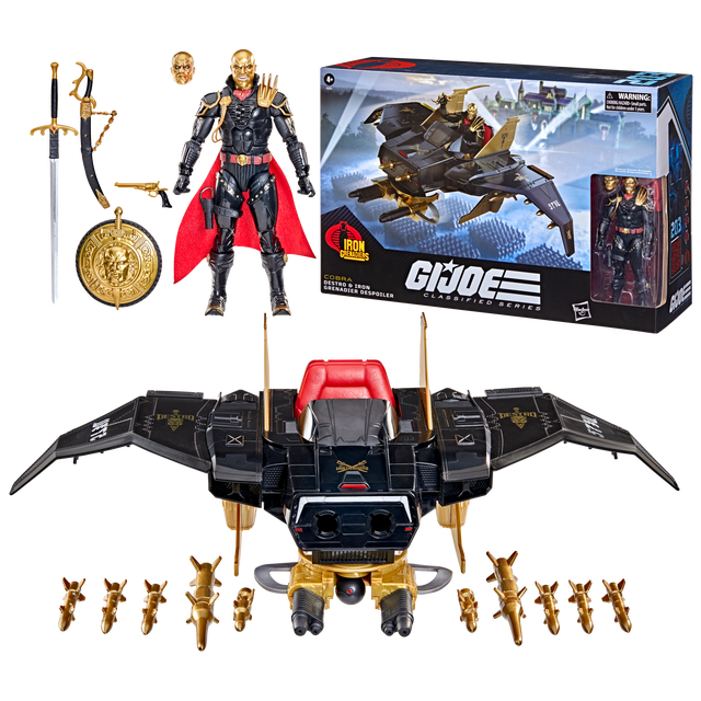 G.I. Joe Classified Series #203, Destro & Iron Grenadier Despoiler, Collectible 6 Inch Action Figure and Vehicle Set