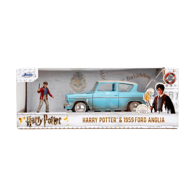 Harry Potter 1959 Ford Anglia W/Figure 1:24 Jada Toys
