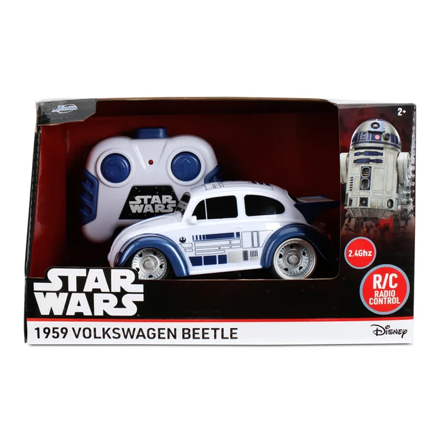 Star Wars R2D2 Volkswagen Beetle RC 1:32 Jada RC