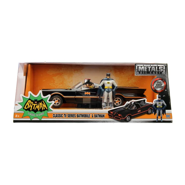Batman 1966 Classic Batmobile W/Figure 1:24 Jada Toys